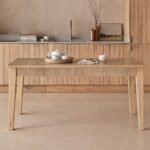 Raleigh Whitewash Dining Table Set - 6 Seater - Ella Whitewash Carver Chairs - Off White Boucle - Image 2