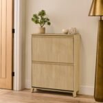 Raleigh Shoe Cabinet - 2 Door - Whitewash