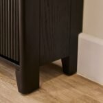 Raleigh 2 Door Shoe Cabinet - Black - Image 7