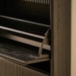 Raleigh 3 Door Shoe Cabinet - Black - Image 6