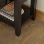 Outlet - Raleigh Black 1 Drawer Bedside Table - Image 3