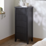 Raleigh 5 Drawer Tallboy - Black