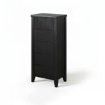 Raleigh 5 Drawer Tallboy - Black - Image 7