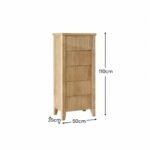 Raleigh 5 Drawer Tallboy - Whitewash - Image 11