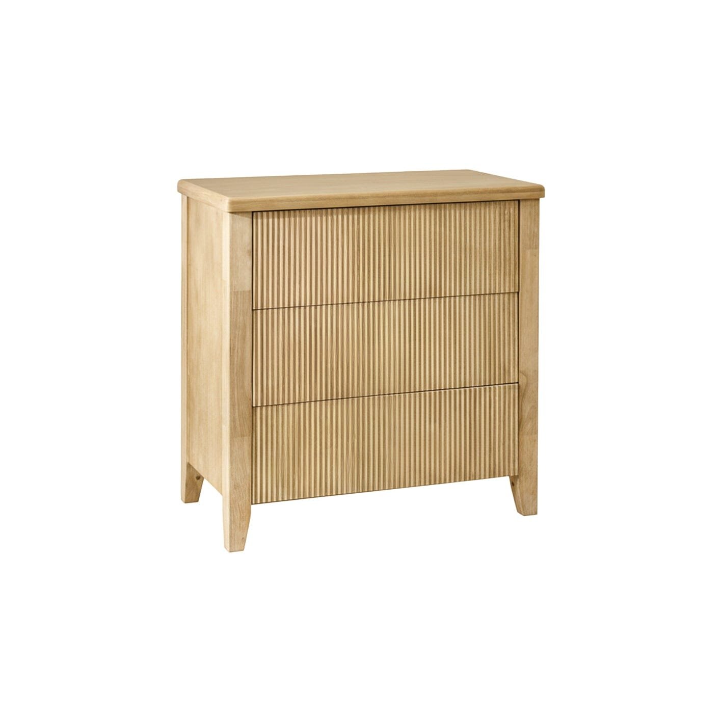 Raleigh 3 Drawer Chest of Drawers - Whitewash - Image 9