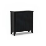 Raleigh 2 Door Small Sideboard - Black - Image 8