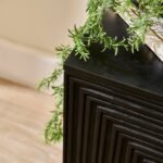 Rayna Black 1 Door Left Bedside Table - Image 2