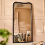 Rendall 180x90cm Wooden Mirror - Black Paulownia