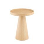 Rhiannon 45cm Round Side Table - Whitewash Oak - Image 6