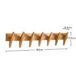 Outlet - Roe Large Pale Oak Coat Rack - Image 7