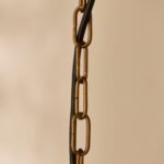 Outlet - Rosehill 31cm Glass Pendant Light - Clear & Gold - Image 8