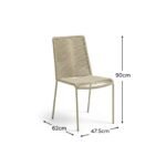 Ryder Clay Rope Garden Chairs - Set of 2 - Image 8