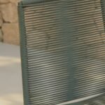 Ezra 6 Seater Oval Wooden Garden Dining Set with Ryder Khaki Chairs - Image 4