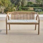 Charlotte 6 Seater Wooden Garden Dining Set with Shiro Cushioned Benches - Image 4