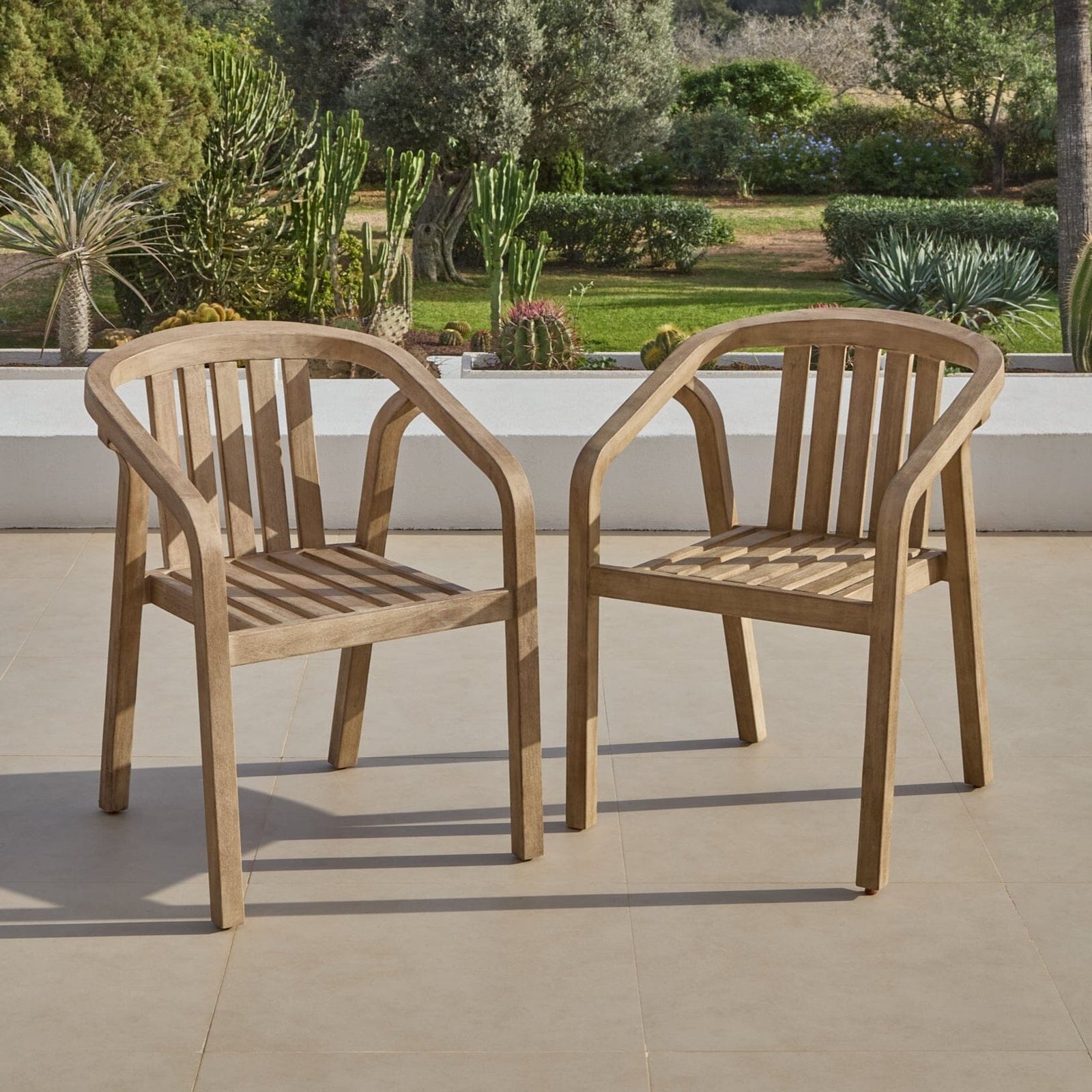 SHIRO_CHAIR_0d6c80c6-eb61-4de6-a2cd-62191e886f3d Outlet - Shiro Wooden Garden Dining Chair - Set of 4 - Image 1