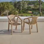 Shiro Wooden Garden Chair - Set of 2 - Image 2