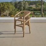 Palm 6 Seater Wooden Garden Dining Set with 4 Shiro Chairs & Charlotte Bench - Image 6