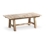Shiro 5 Seater Wooden Garden Sofa Set with Shiro Coffee Table - Navy - Image 7