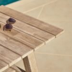 Shiro 5 Seater Wooden Garden Sofa Set with Shiro Coffee Table - Navy - Image 5