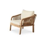 Shiro Wooden Garden Set with 3 Seater Sofa - 2 Shiro Armchairs & Nala Coffee Table - Image 8