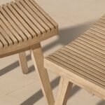 Shiro Wooden Garden Set with 3 Seater Sofa - 2 Shiro Armchairs - 2 Stools & Coffee Table - Image 7