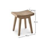 Shiro Foot Stool - Acacia Wood - Image 8