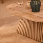 Shiro Wooden Garden Set with 3 Seater Sofa - 2 Shiro Navy Armchairs - Willow Coffee & Side Table - Image 4