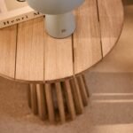 Shiro Wooden Garden Set with 3 Seater Sofa - 2 Shiro Navy Armchairs - Willow Coffee & Side Table - Image 9