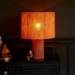 Outlet - Sirana Large Burnt Orange Jute Table Lamp - Image 4
