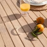 Saffron 8 Seater Extending Garden Dining Table - Brushed Light Acacia - Image 3