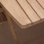 Saffron 8 Seater Extending Garden Dining Table - Brushed Light Acacia - Image 5