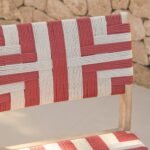 Saffron Brushed Light Acacia Garden Chair - Set of 2 - Beige/Paprika - Image 5