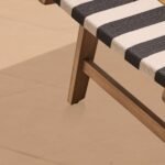 Saffron White Acacia Occasional Garden Chair - Beige/Black/Yellow Rope - Image 6