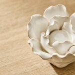 Salema 11cm Ceramic Flower Ornament - Off White - Image 3