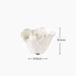 Salema 11cm Ceramic Flower Ornament - Off White - Image 5