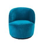 Sawyer 68cm Swivel Armchair & Alder 45cm Footstool - Deep Teal - Image 7