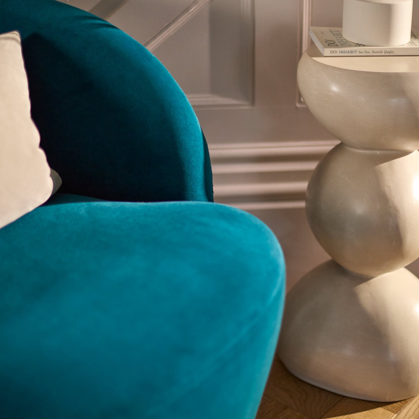 Sawyer 68cm Swivel Armchair - Deep Teal - Image 3