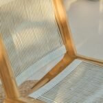 Seren White Acacia Occasional Garden Chair - Beige Rope - Image 3