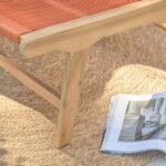 Seren White Acacia Occasional Garden Chair - Burnt Orange Rope - Image 6