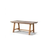 Shiro 180cm Dove Grey Concrete Dining Table Set - 6 Seater - Sasha Brushed Light Acacia Dining Chairs - Image 11