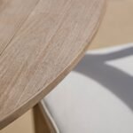 Shiro Round Garden Table - Brushed Light Acacia - Image 2