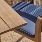 Shiro 6 Seater Wooden Garden Dining Set with Shiro Rope Dining Chairs - Navy Rope - Image 12