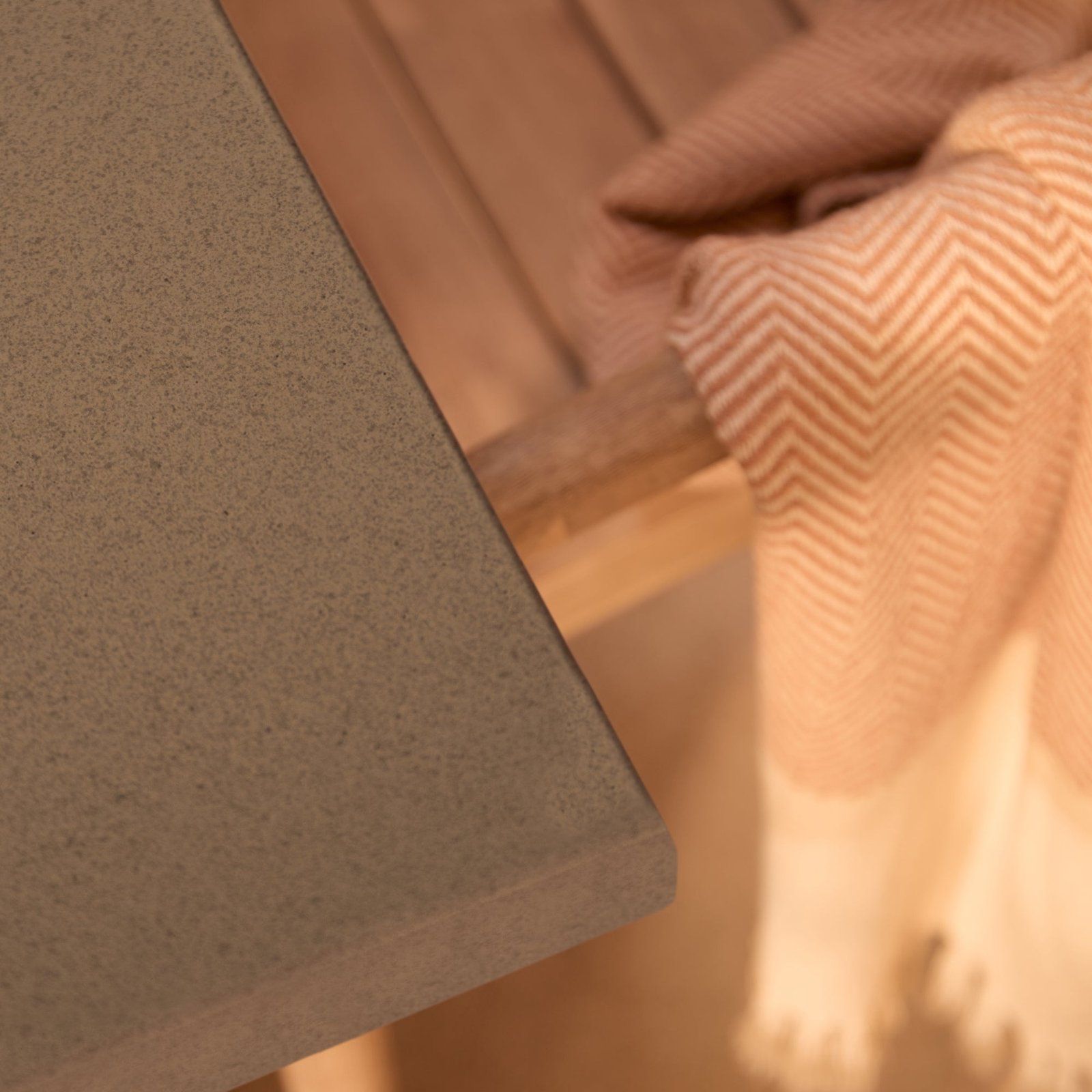 Shiro 180cm Dove Grey Concrete Dining Table Set - 6 Seater - Sasha Brushed Light Acacia Dining Chairs - Image 6