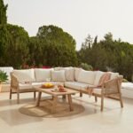 Shiro Wooden Garden Coffee Table - 120cm - Image 2