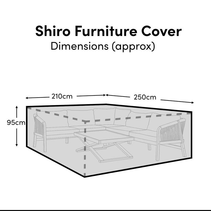 Shiro Corner Set Furniture Cover - 210x250x95cm - Image 1