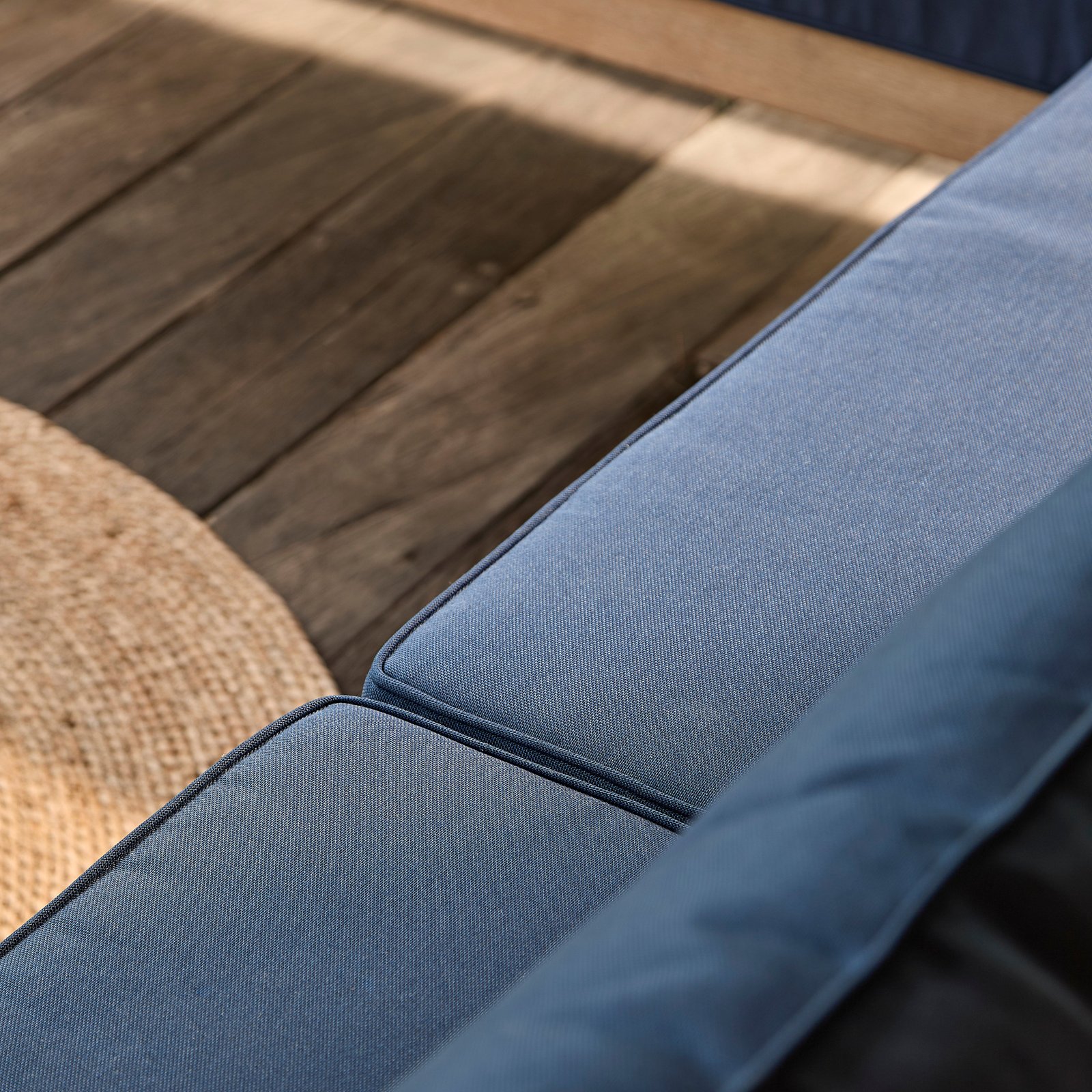 Shiro Garden Corner Sofa Cushion Covers - Navy - Image 3