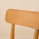 Outlet - Silvester Classic Oak Bar Stool with Backrest - Image 3