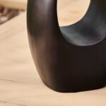 Sohan Garden Concrete Garden Side Table - Lava Black - Image 4