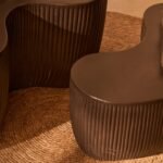 Sohan 61cm with 84cm Kidney Garden Coffee Table - Lava Black - Image 3