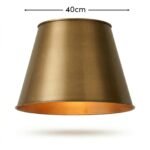 Stowe 40cm Metal Round Lamp Shade - Gold - Image 7